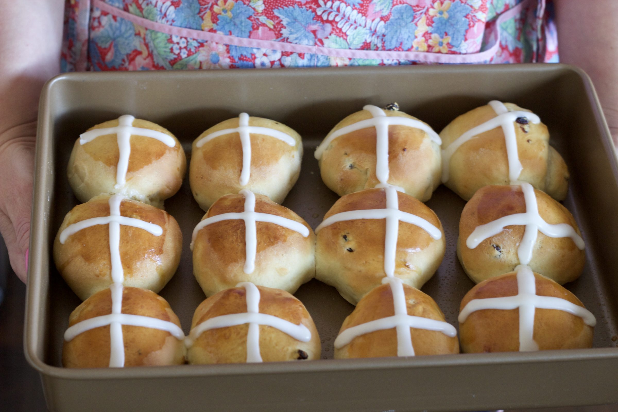 Homemade Hot Cross Buns A Bountiful Kitchen