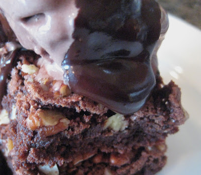 Triple Chocolate Brownie Sundaes