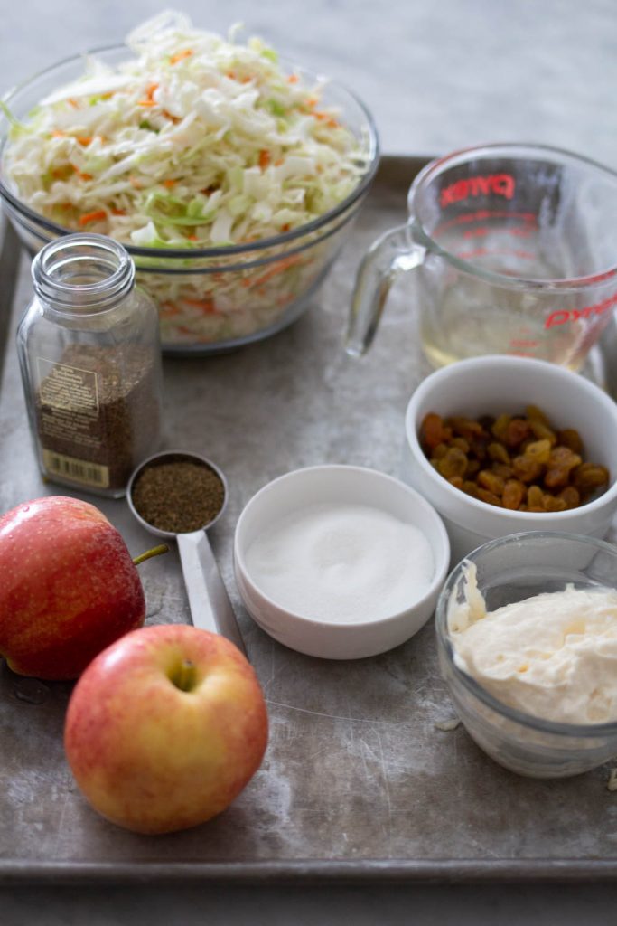 Apple And Cabbage Slaw A Bountiful Kitchen