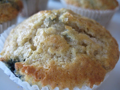 Blueberry Muffins with Coarse Sugar Topping