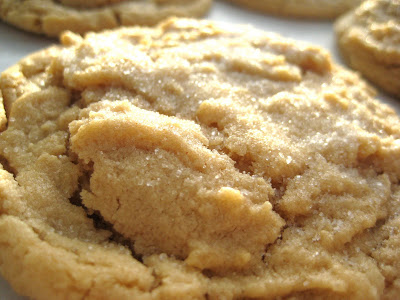 Sugar Topped Peanut Butter Cookies