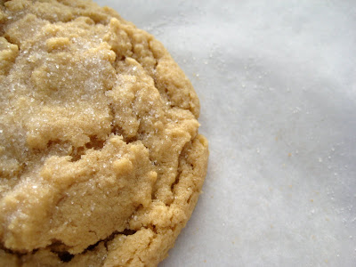 Sugar Topped Peanut Butter Cookies