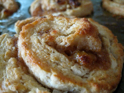 Sticky Apple Butter Biscuits