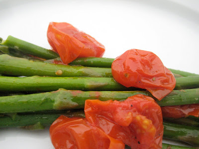 Asparagus and Grape Tomato Saute