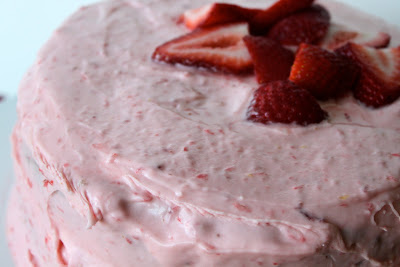 Brookie's Fresh Strawberry Birthday Cake