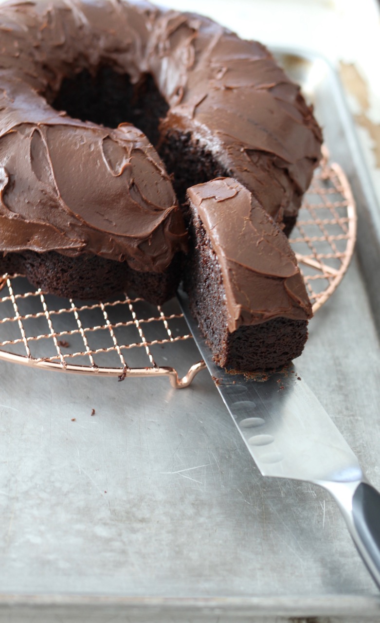 Fool Proof Chocolate Bundt Cake with Fudge Frosting A Bountiful Kitchen