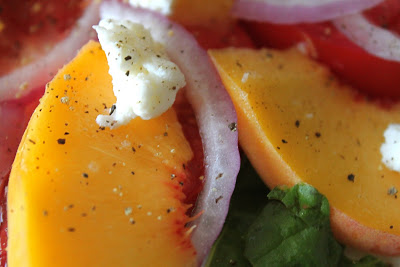 Garden Tomato &  Fresh Peach Salad