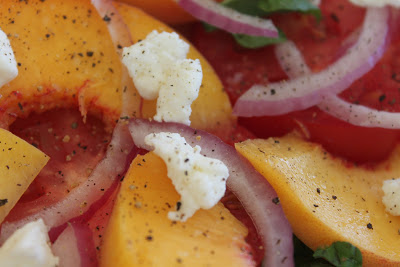 Garden Tomato &  Fresh Peach Salad