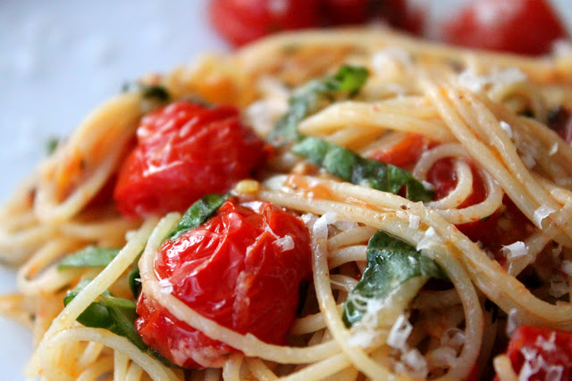 Capellini with Tomatoes and Basil