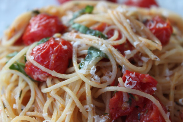 Capellini with Tomatoes and Basil