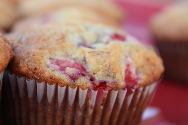 Fresh Strawberry Banana Muffins