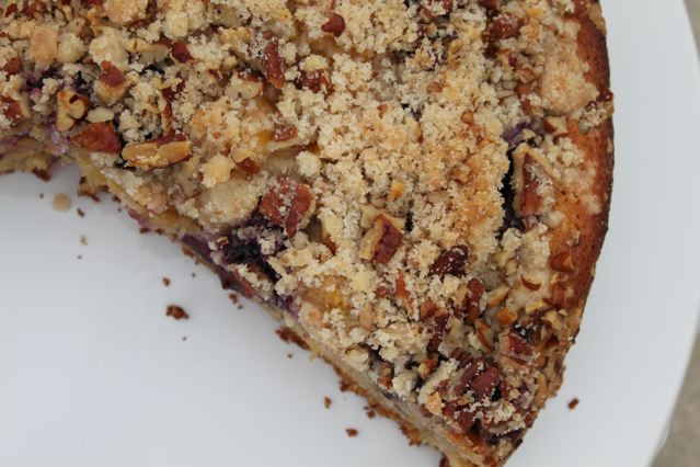 Mango Blueberry Coffee Cake