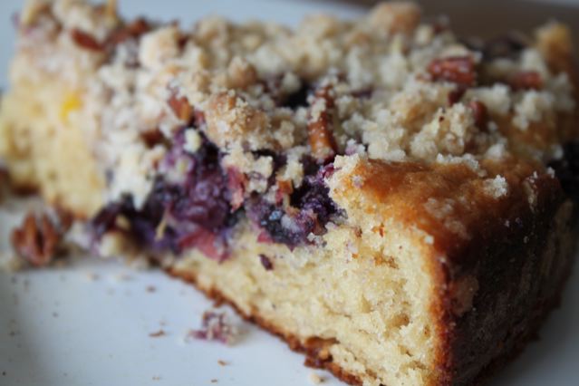 Mango Blueberry Coffee Cake