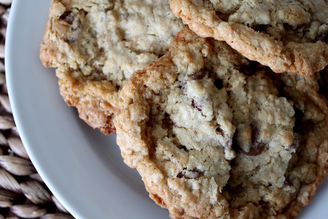 Giant Oatmeal Chocolate Chip Cookies