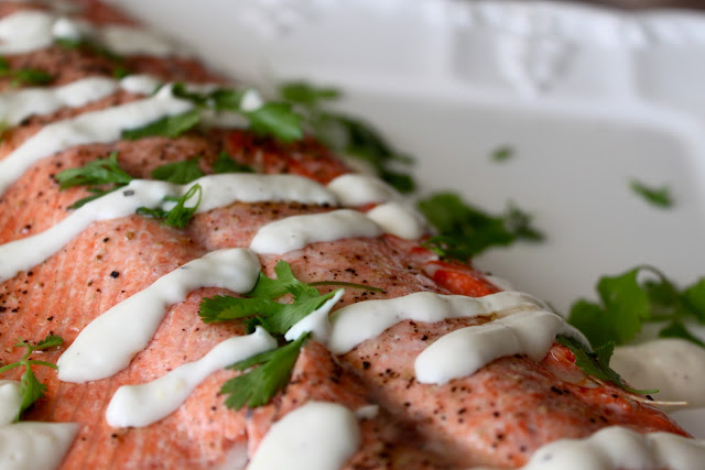 Grilled Salmon with Simple Lemon Aioli