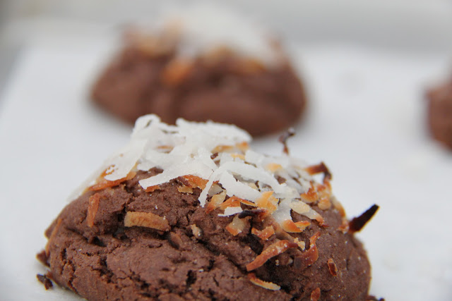 Chewy Chocolate Coconut Cookies