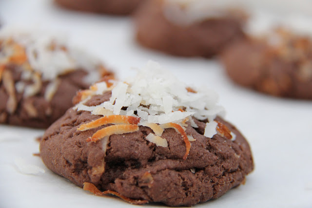 Chewy Chocolate Coconut Cookies