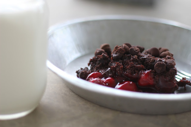 Kash's Black Cherry Chocolate Dutch Oven Cobbler