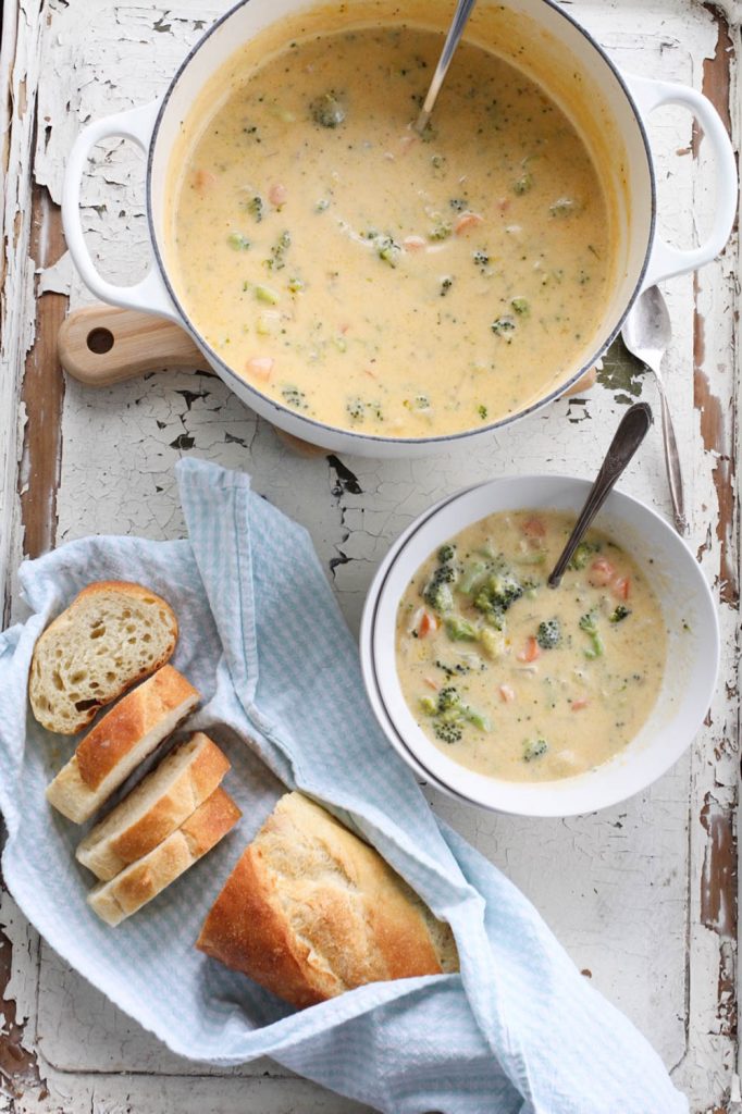 Panera Copycat Broccoli Cheddar Soup A Bountiful Kitchen