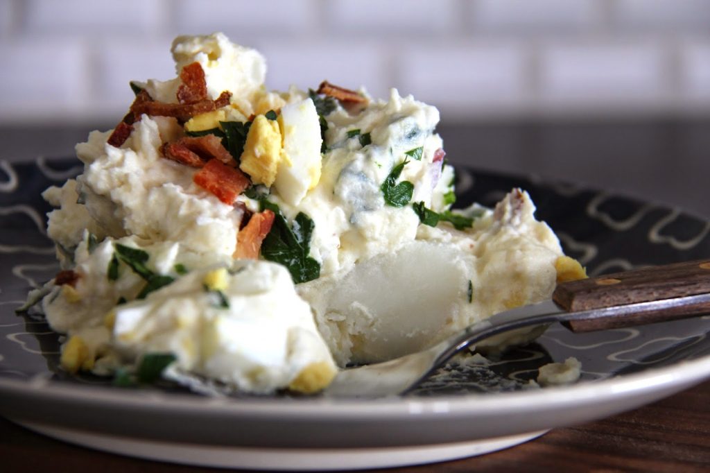 Sour Cream and Bacon Potato Salad