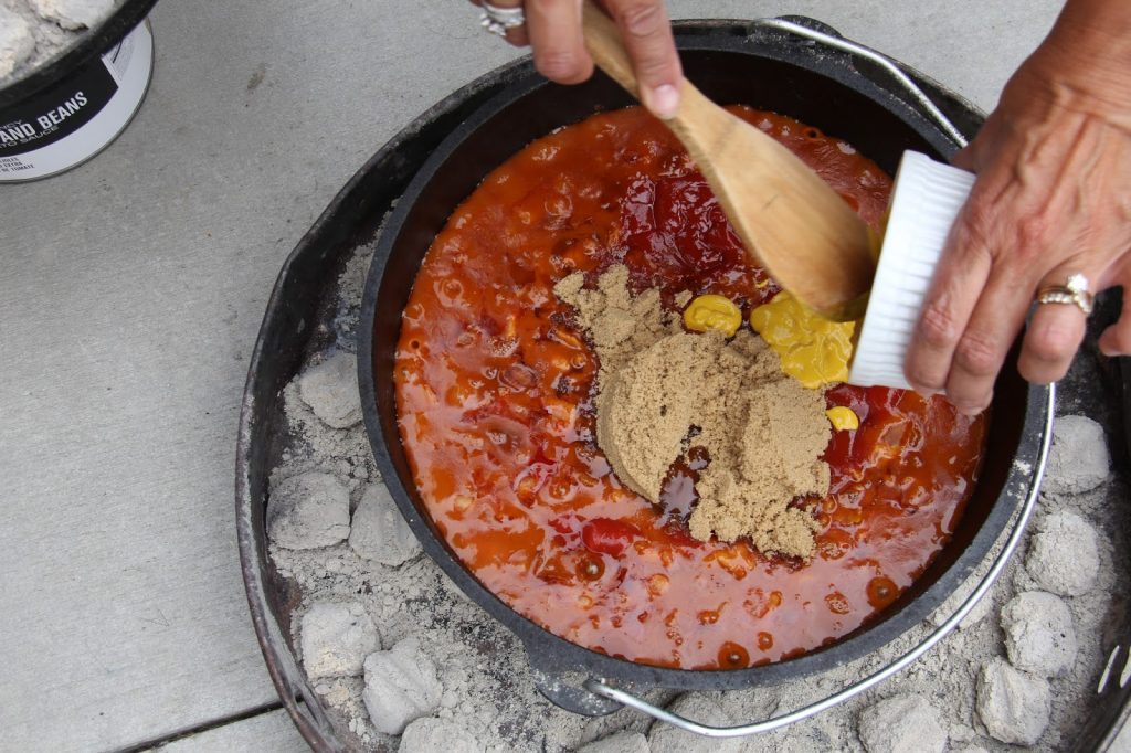 Dutch Oven Molasses Baked Beans