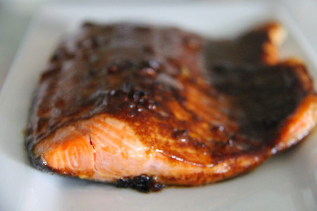 Salmon with Teriyaki BBQ Glaze