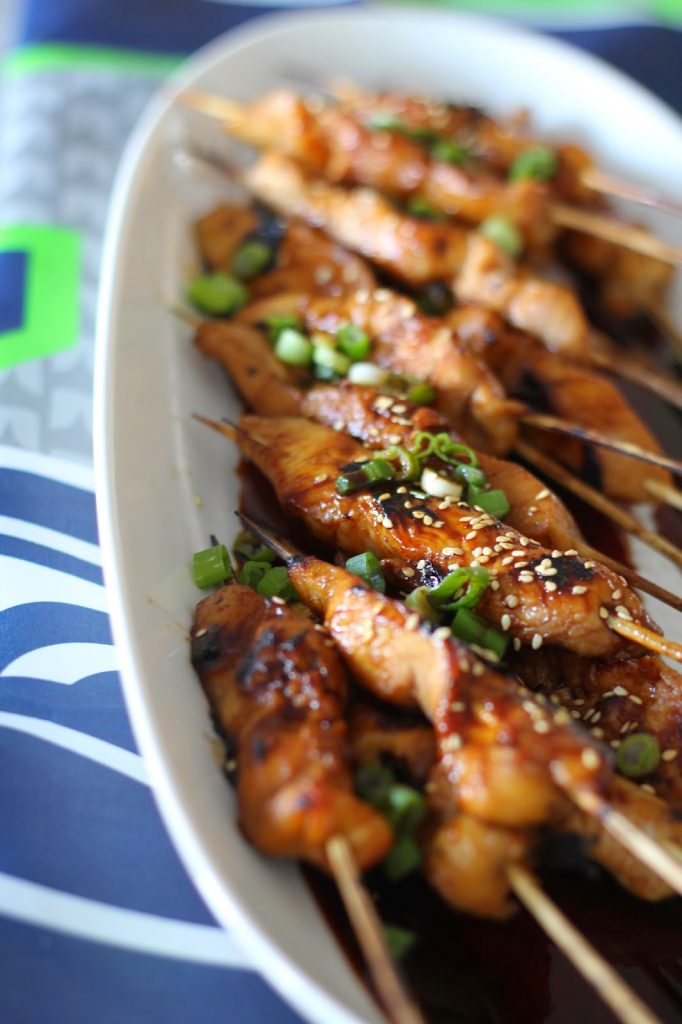 Sweet and Spicy Asian Chicken Skewers