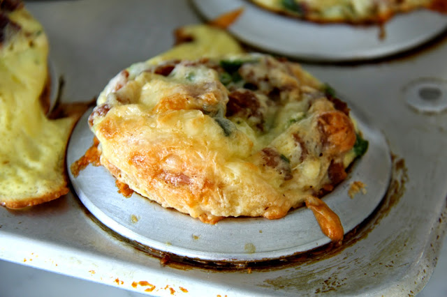 Breakfast Croissant Quiche Cups