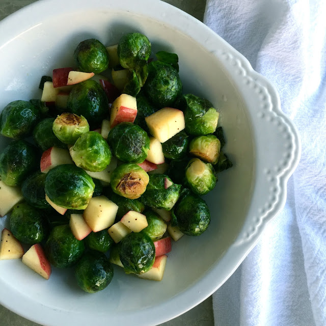 Sautéed Brussels Sprouts and Apples