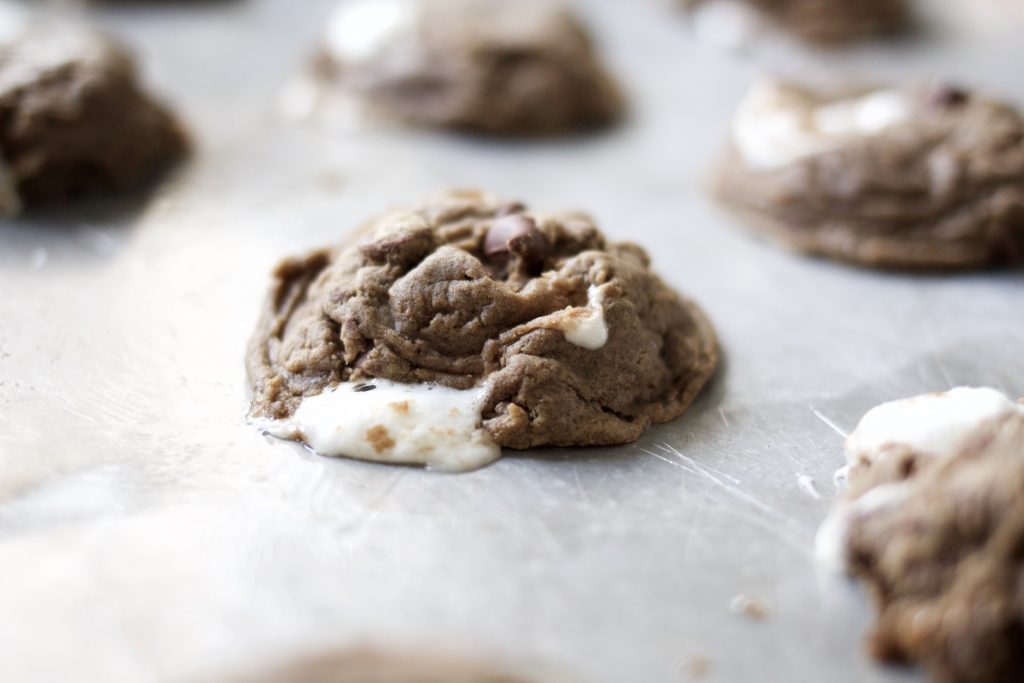 Double Chocolate Chewy Marshmallow Cookies