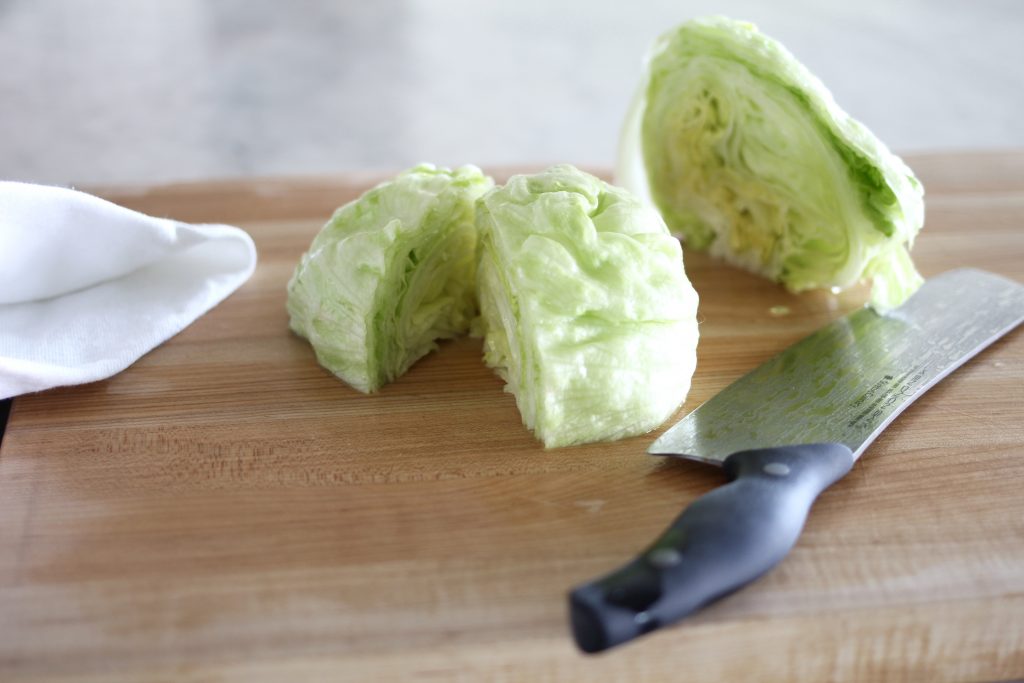 Wedge Salad with Green Onion Dressing