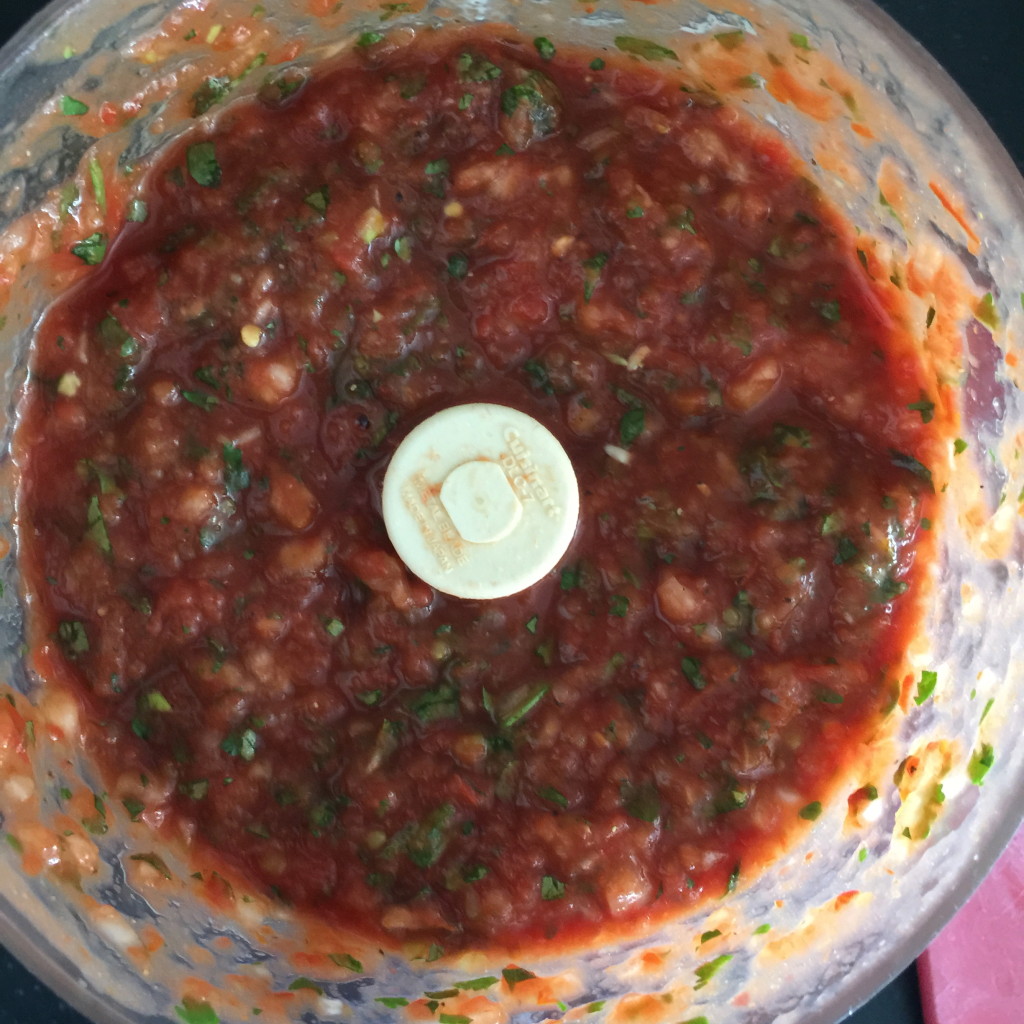 sheri (restaurant style) salsa in blender