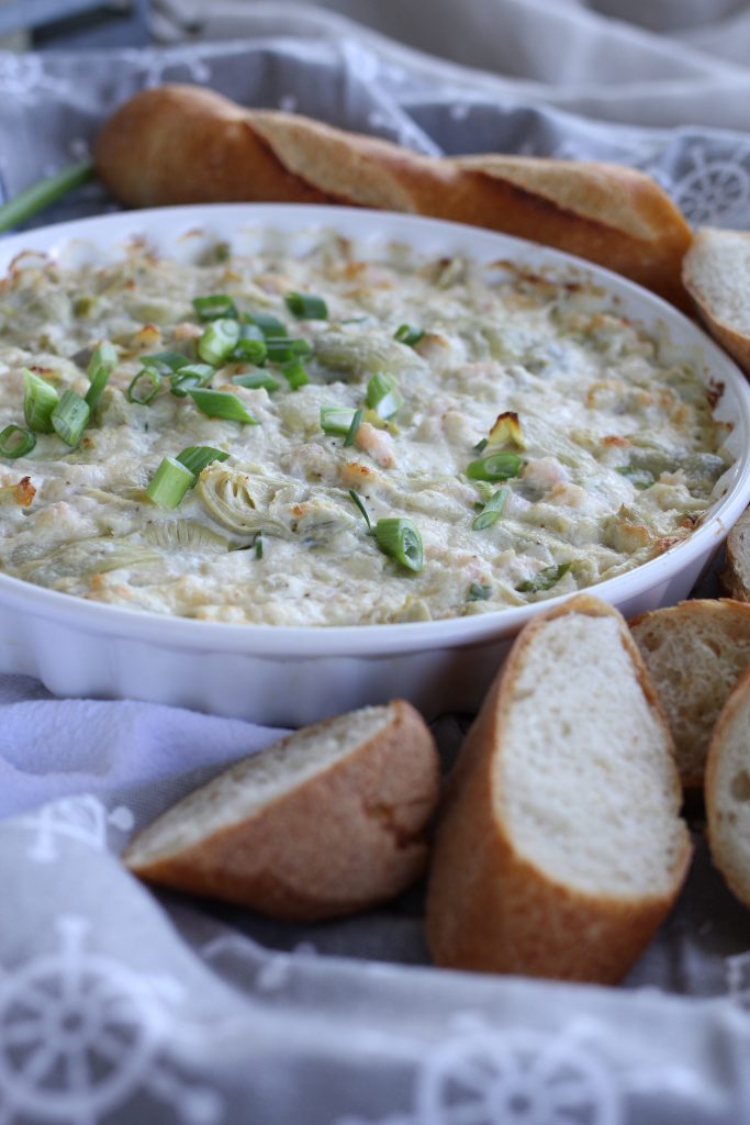 Baked Crab, Shrimp and Artichoke Dip