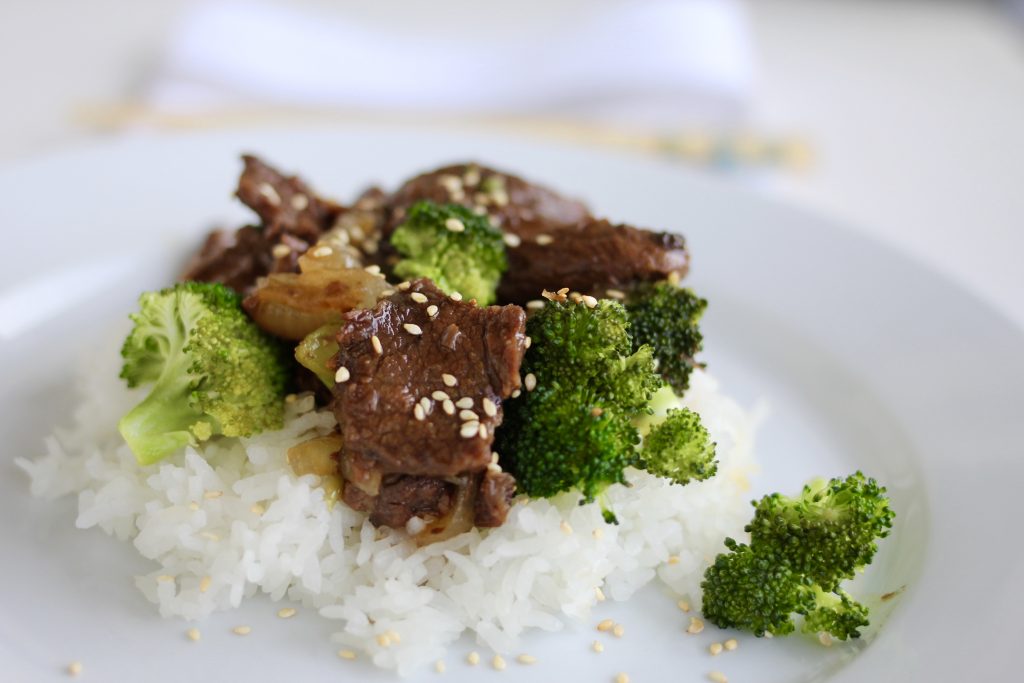 Slow Cooker Beef and Broccoli with Rice