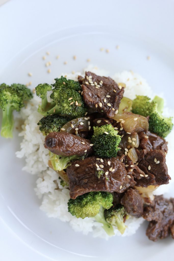 Slow Cooker Beef and Broccoli with Rice