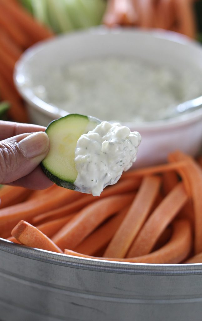 Five Minute Cottage Cheese Dill Dip | A Bountiful Kitchen