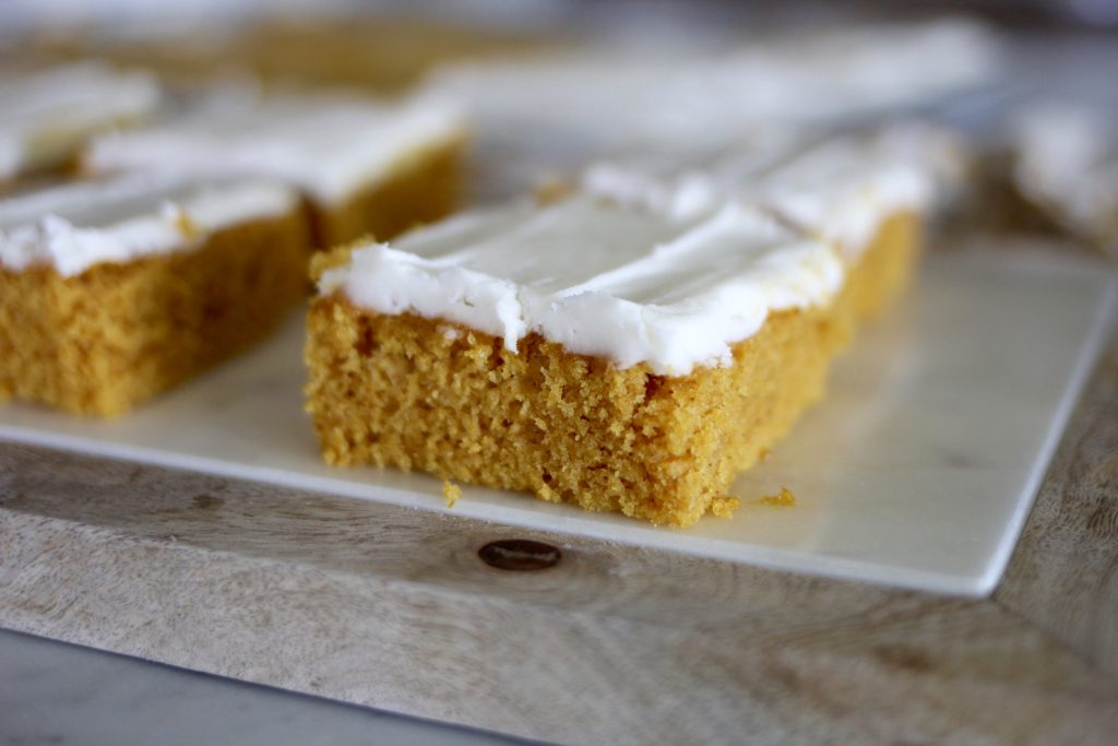 Pumpkin Sheet Cake with Cream Cheese Frosting