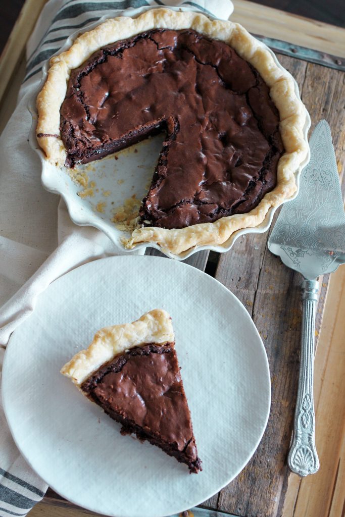 Double Fudge Brownie Pie from Cake In A Crate - Broma Bakery