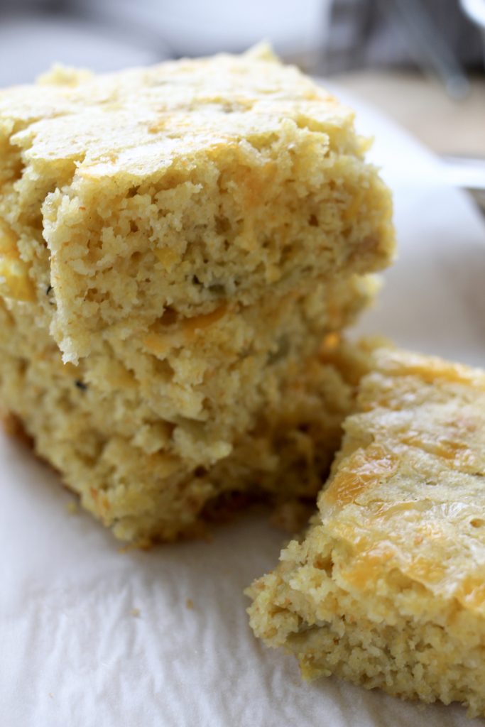 Green Chile and Cheese Cornbread