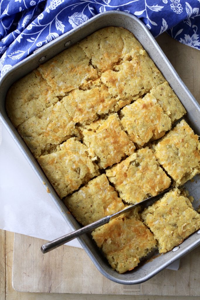 Green Chile and Cheese Cornbread