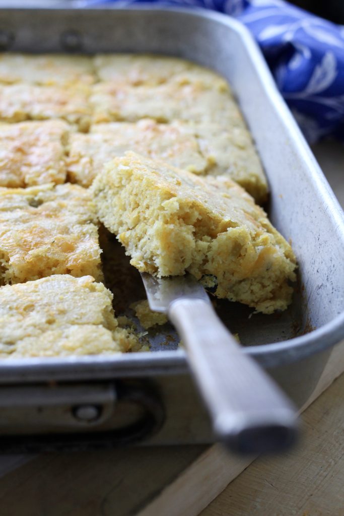 Green Chile and Cheese Cornbread