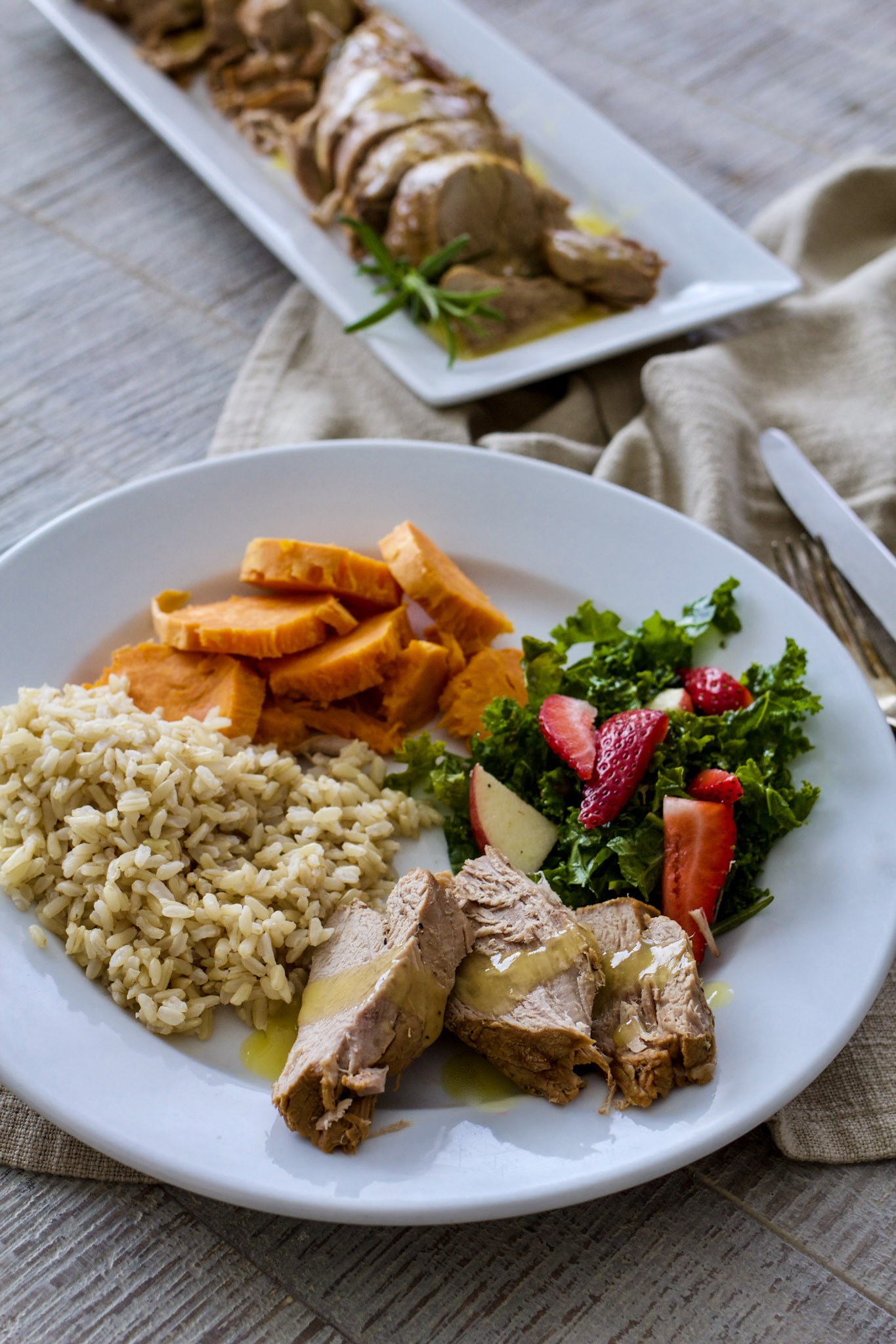 Instant Pot Pork Tenderloin with Orange Rosemary Glaze