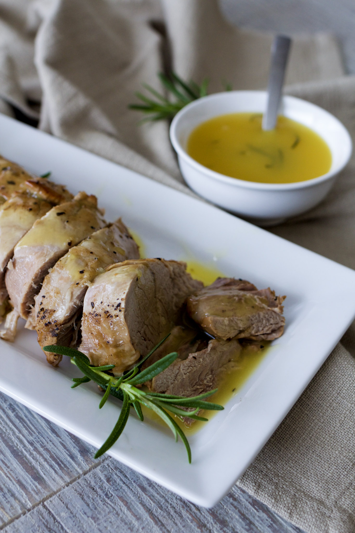 Instant Pot Pork Tenderloin with Orange Rosemary Glaze