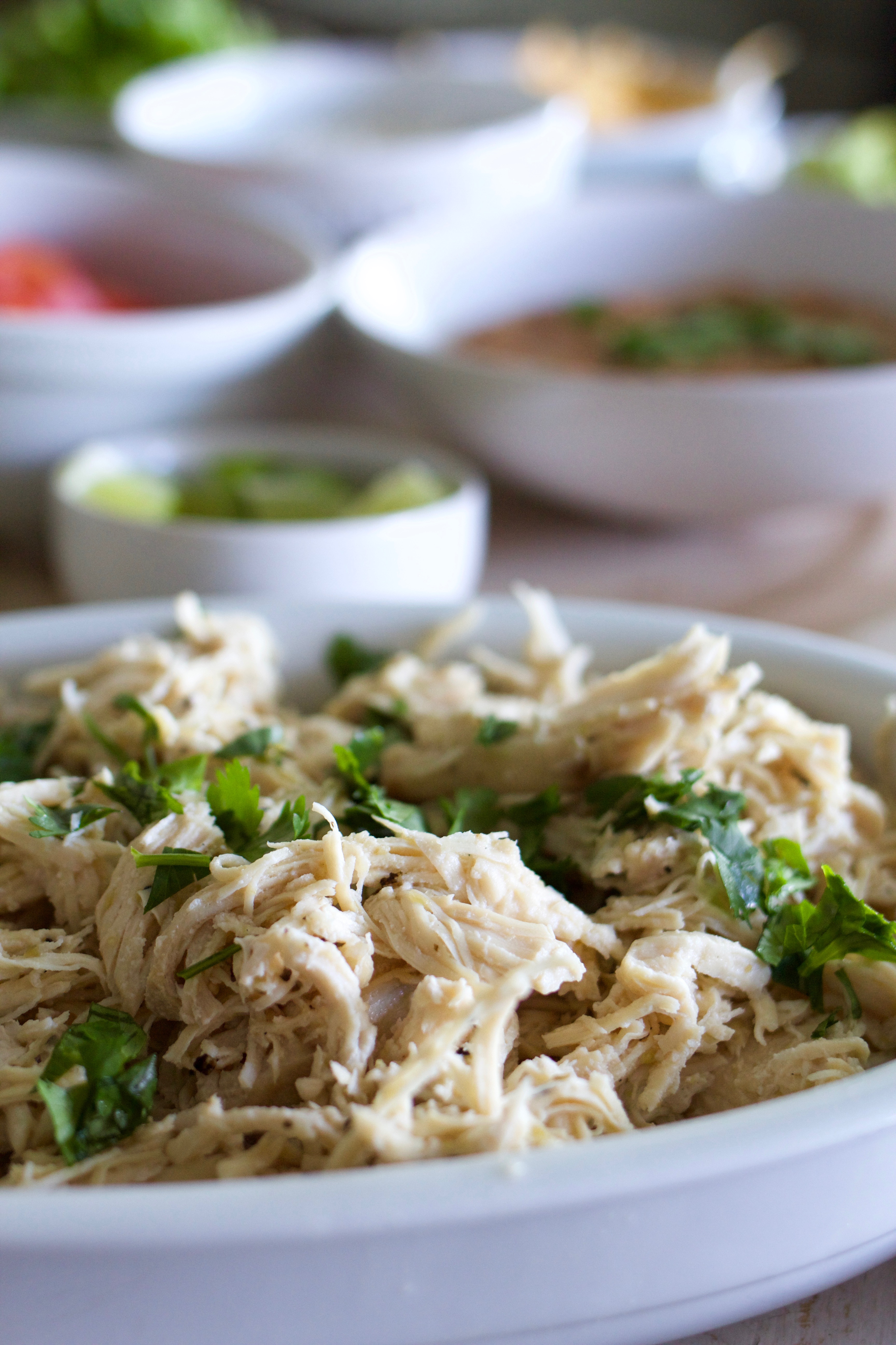 Family Style Chicken Tostadas