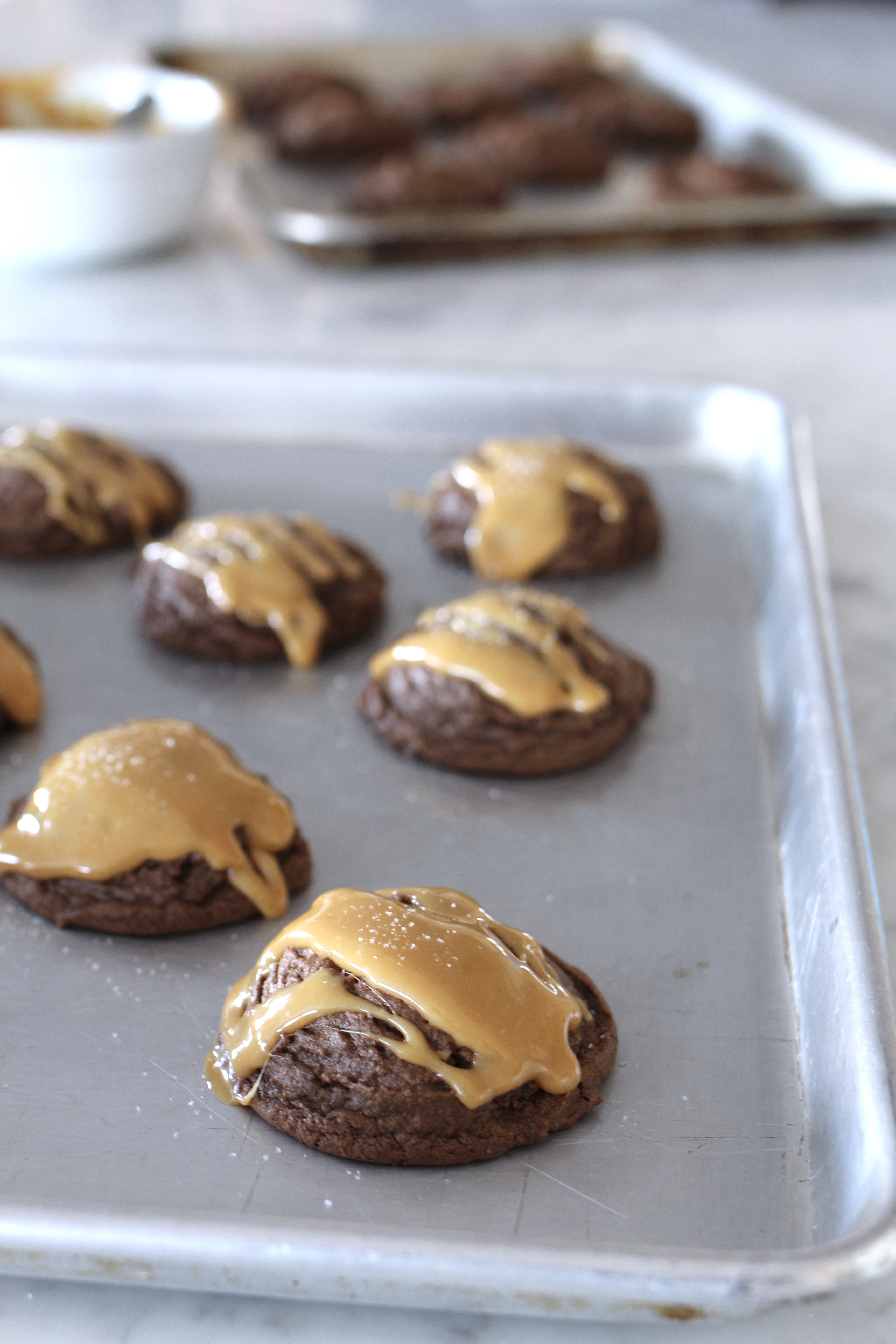 Salted Caramel Brownie Cookies