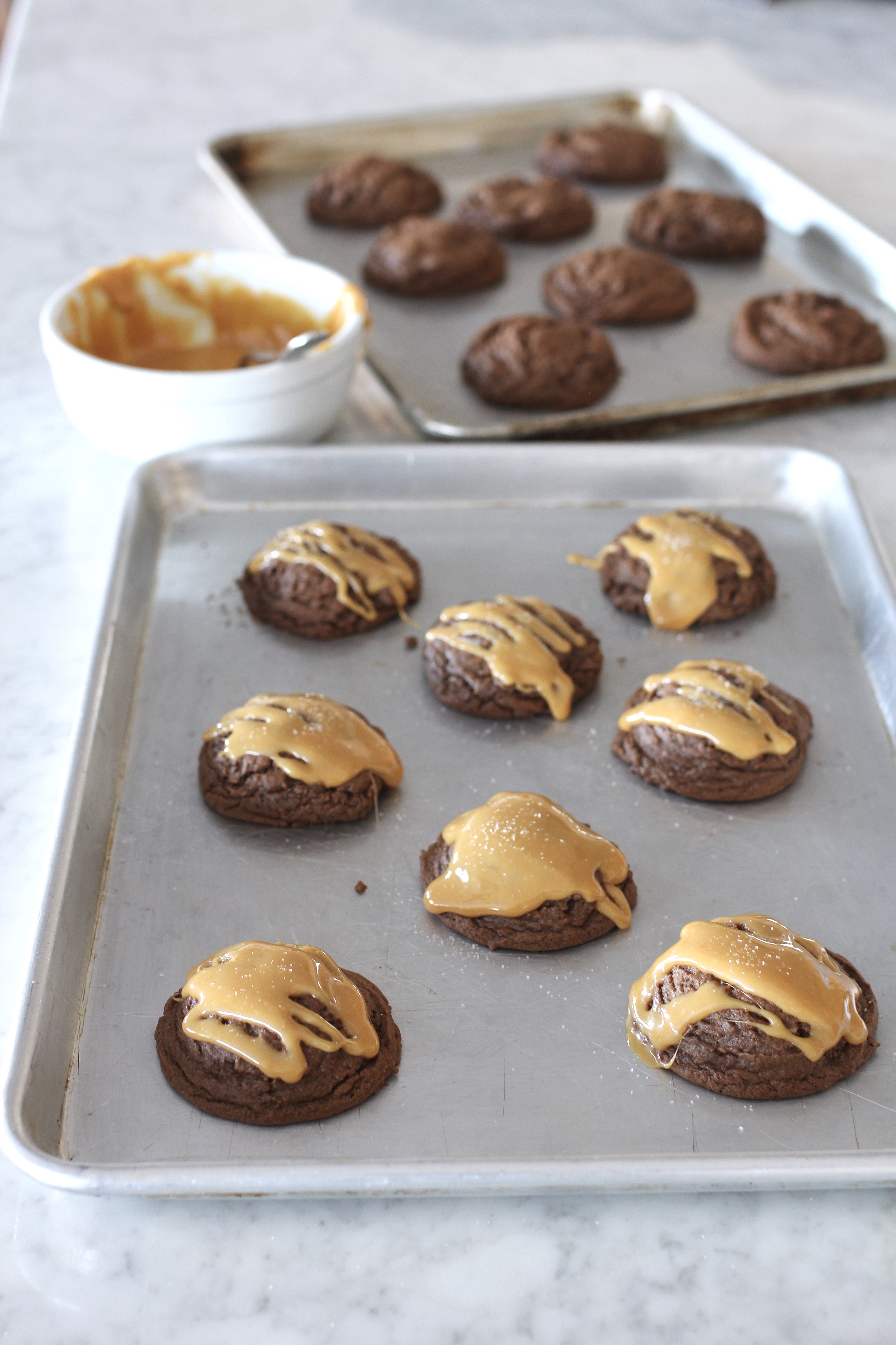 Salted Caramel Brownie Cookies