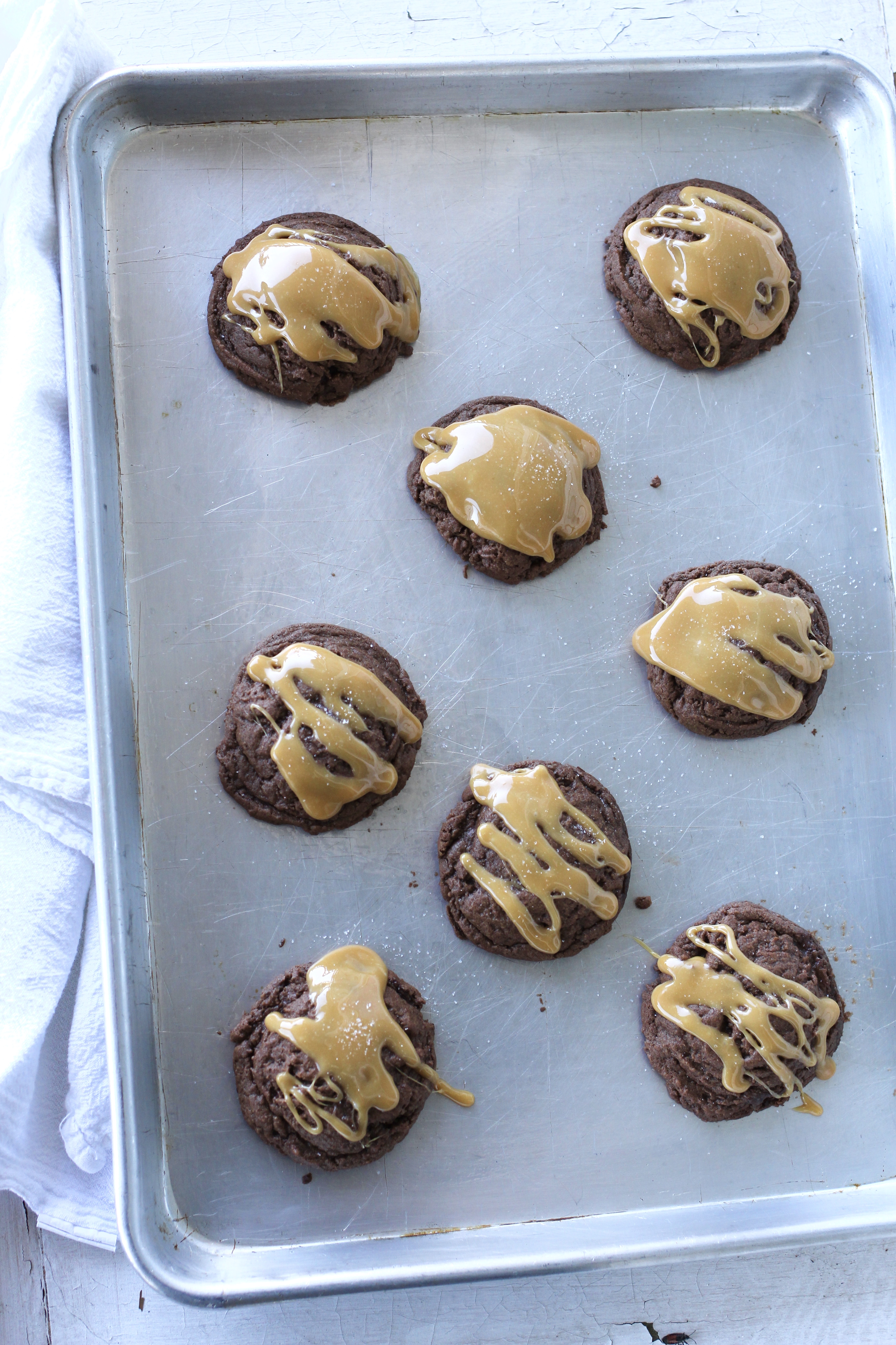 Salted Caramel Brownie Cookies