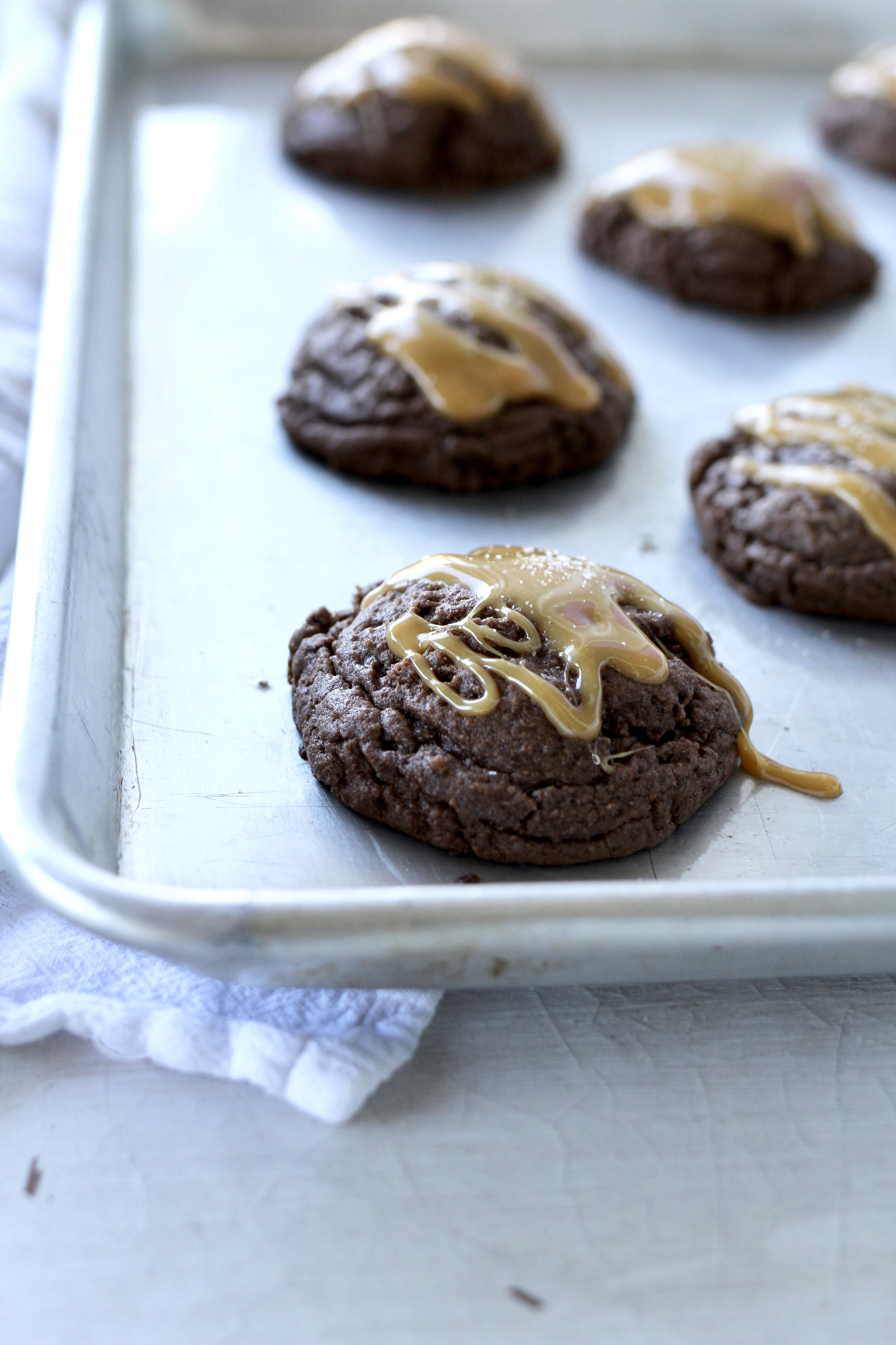 Salted Caramel Brownie Cookies