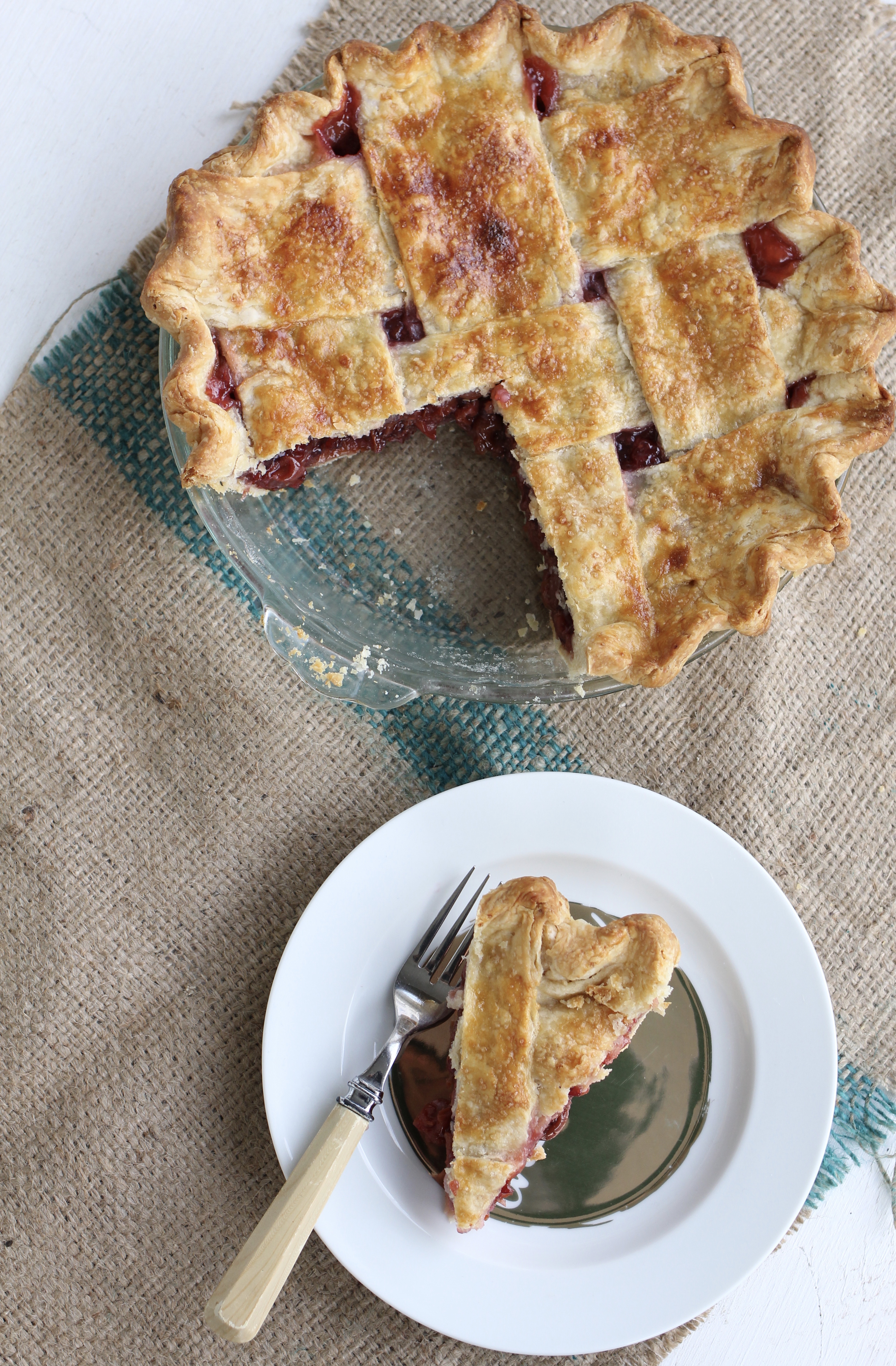 Sour Cherry Pie with Lattice Crust