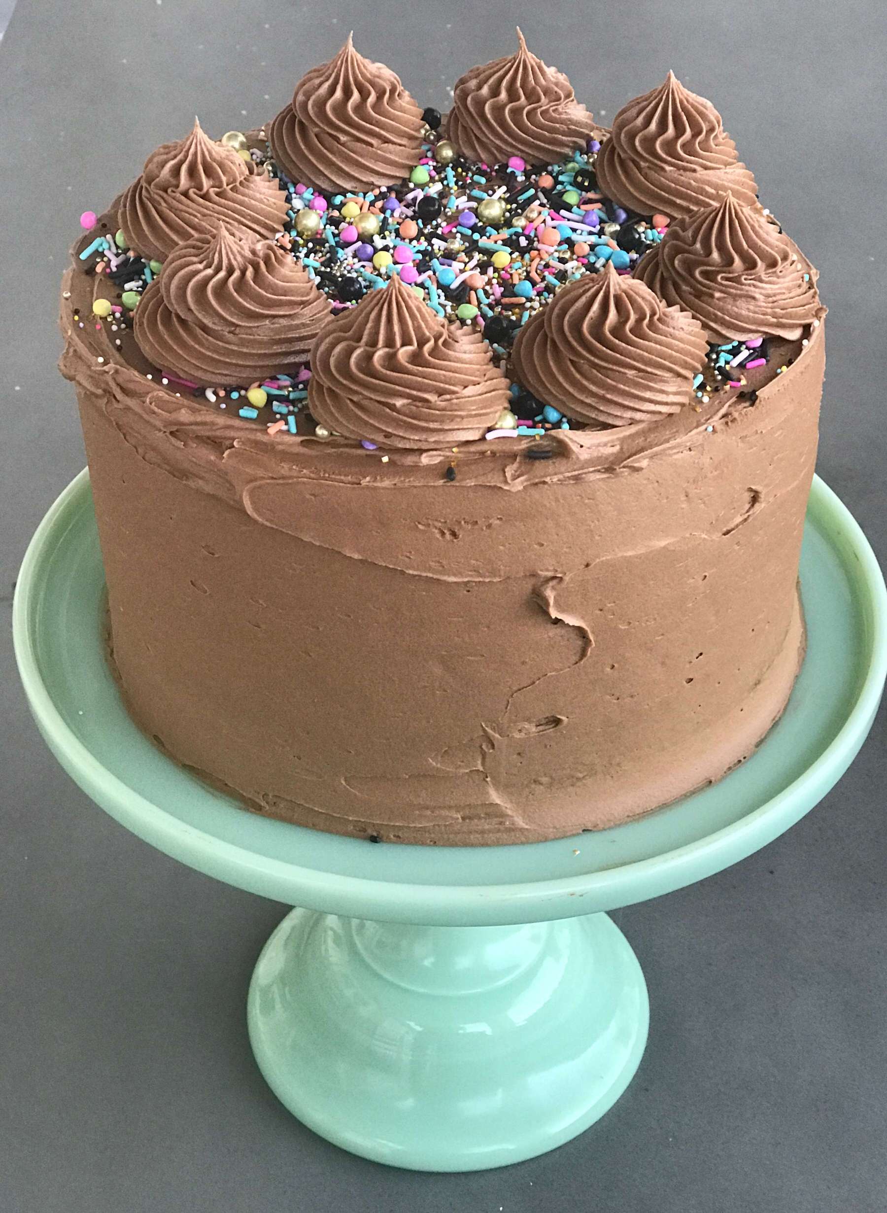 Chocolate Cake with Coconut pecan frosting